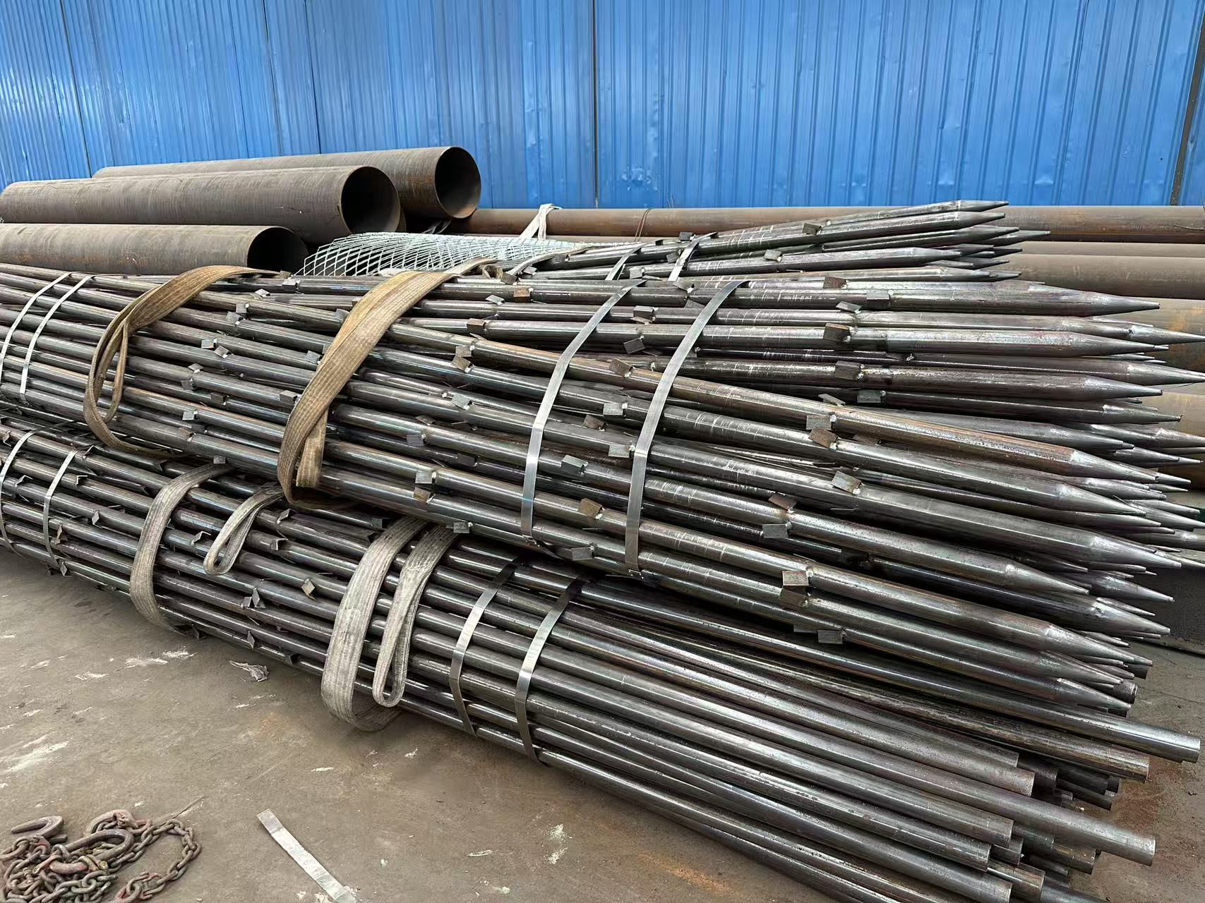 锦州注浆管25/32/50/54/57等钳压式螺旋套筒式声测管厂家发货